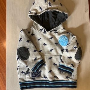 Hatley Mini Moose Pull Over Hoodie
